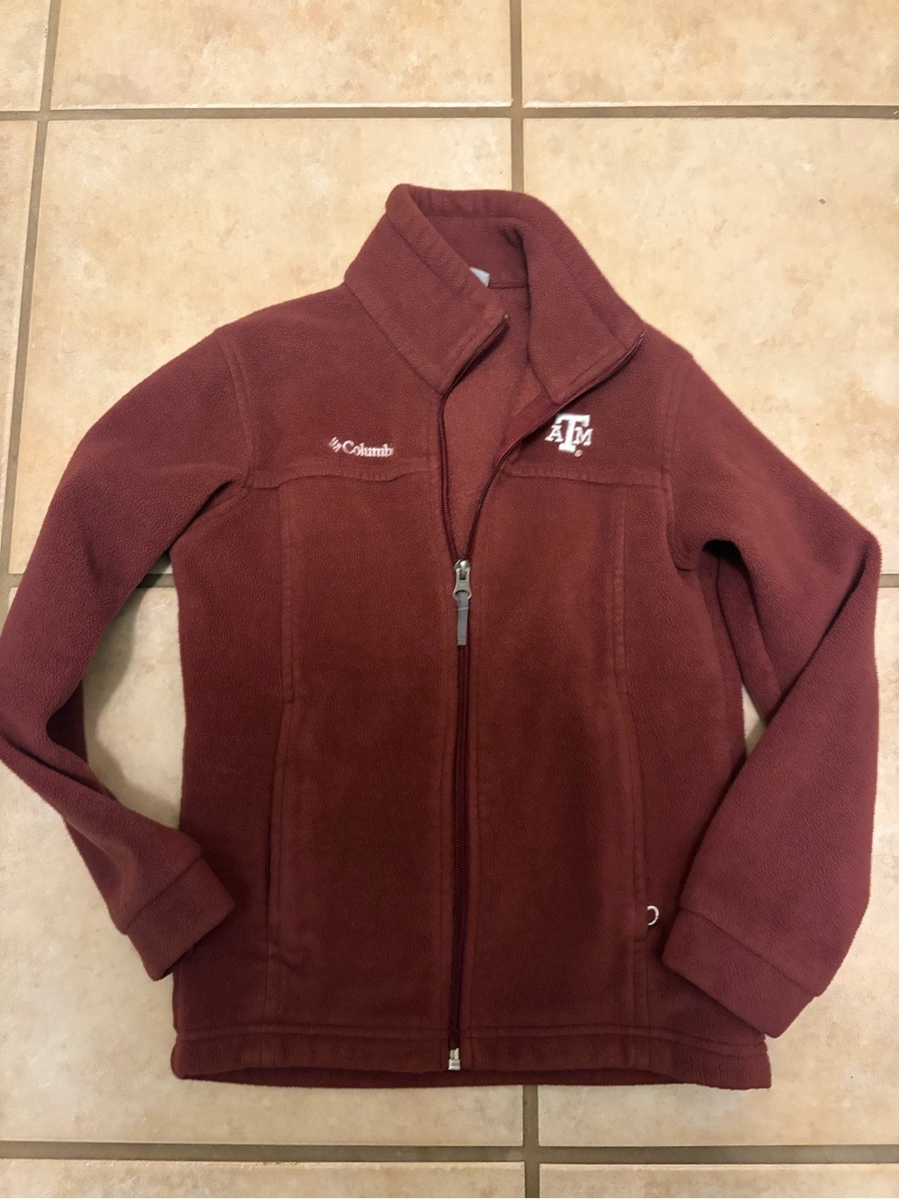 Youth Texas A&M Columbia Maroon Fleece Jacket